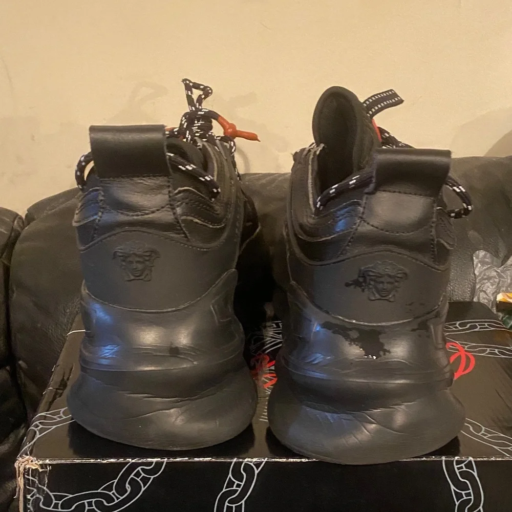 Versace Black Chunky Sneakers - Picture 4 of 6